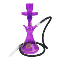 Chinese bulk sale hukka cigarette sheesha portable smoking accessories glass purple shisha hookah